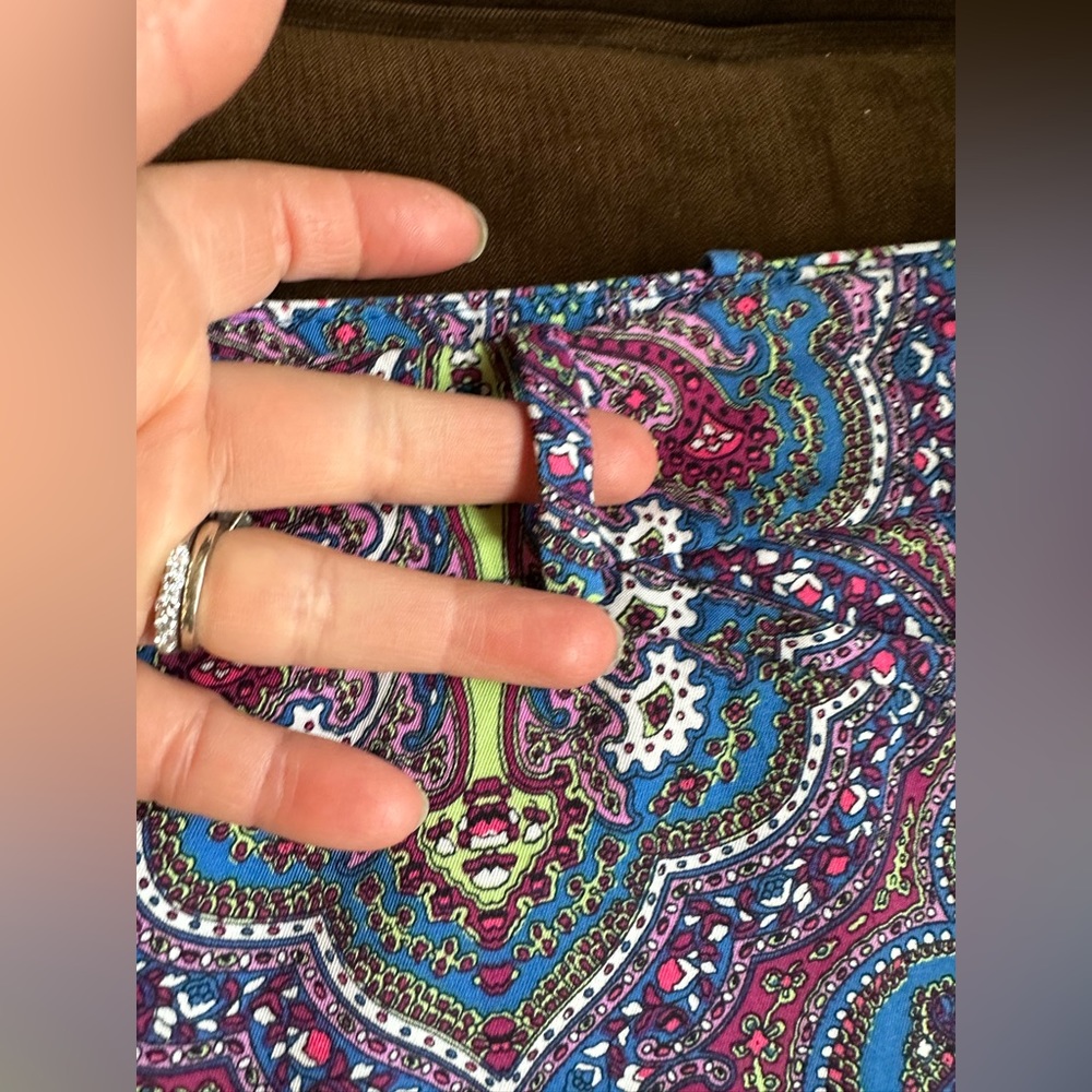 Talbots The Perfect Crop Curvy Multi Color Summer… - image 2